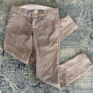 Decree Super Skinny Brown/Gold Jeans 7